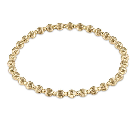 Classic Sincerity Pattern Bracelet | 5mm Bead | Extends | enewton