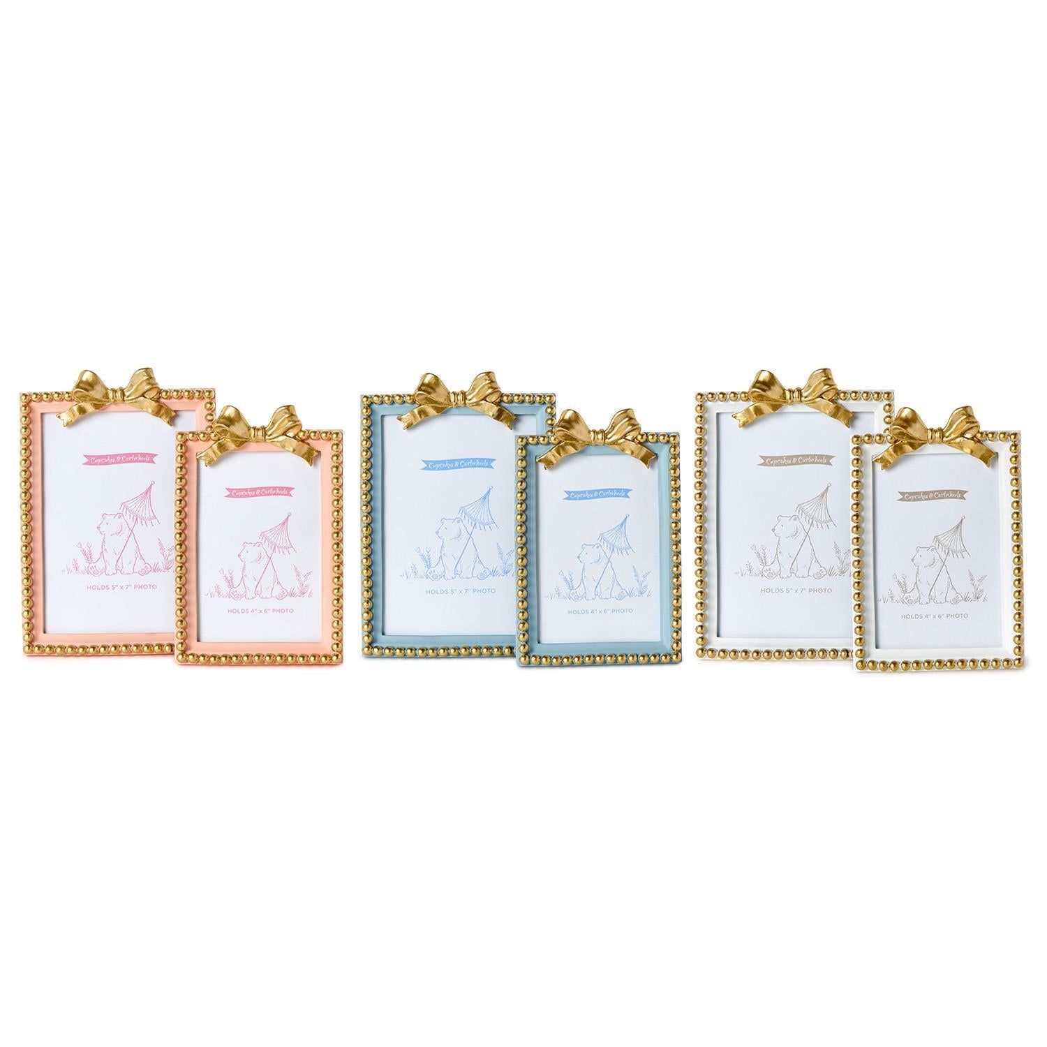Golden Bow Photo Frames
