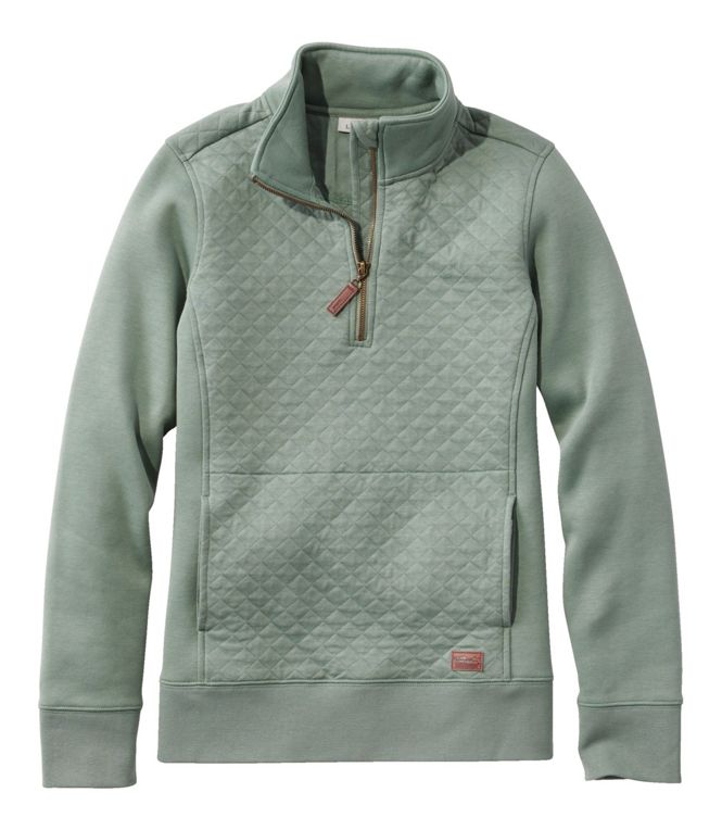 Women's Quilted Quarter-Zip Pullover | L.L. Bean