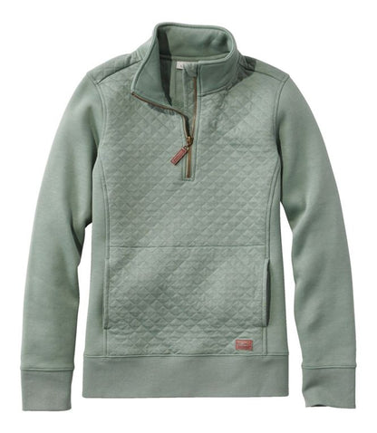Women's Quilted Quarter-Zip Pullover | L.L. Bean