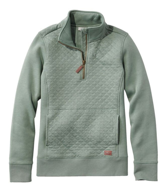 Women's Quilted Quarter-Zip Pullover | L.L. Bean
