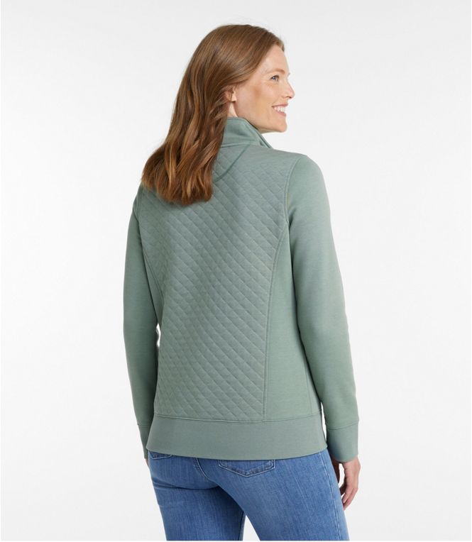 Women's Quilted Quarter-Zip Pullover | L.L. Bean