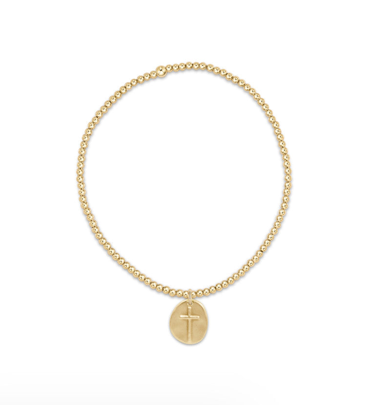 Classic Gold 2mm Bead Bracelet | Inspire Love Small