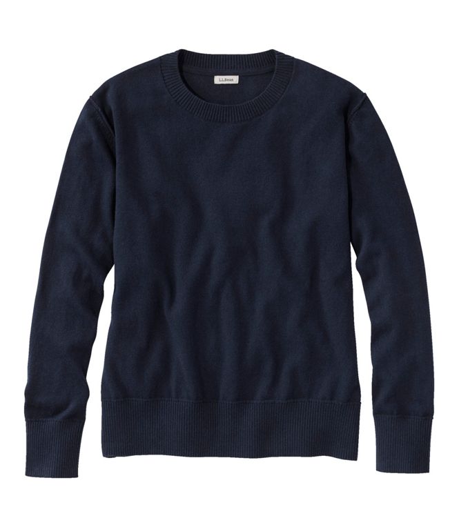 Women's Cotton/Cashmere Sweater, Crewneck | L.L. Bean