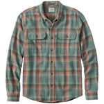 A long-sleeve button-up flannel shirt by L.L.