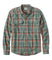 A long-sleeve button-up flannel shirt by L.L.