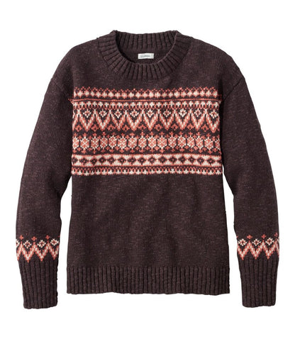 Women's Cotton Ragg Sweater, Crewneck Fair Isle | L.L. Bean