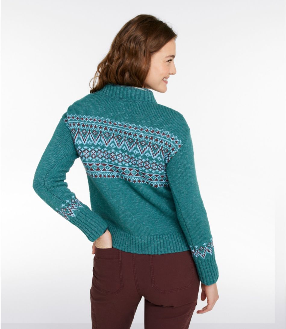 Women's Cotton Ragg Sweater, Crewneck Fair Isle | L.L. Bean