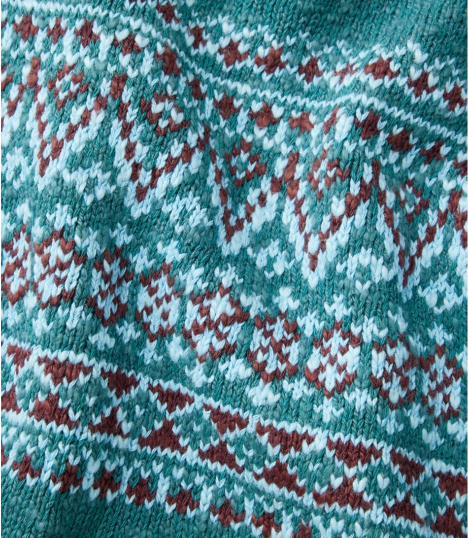 Women's Cotton Ragg Sweater, Crewneck Fair Isle | L.L. Bean