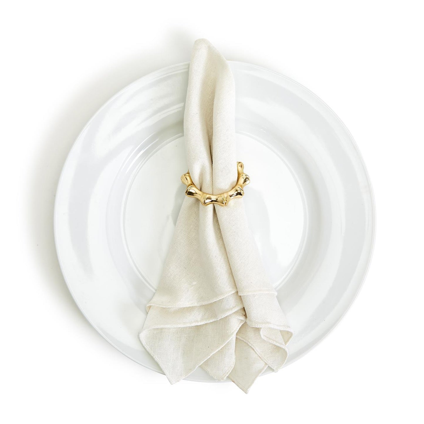 Golden Bamboo Napkin Rings