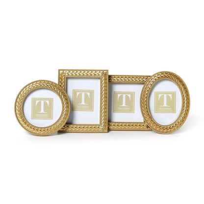 Laurel Wreath Gold Photo Frames