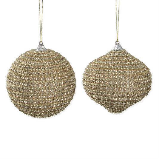 Gold Pearl Ornaments