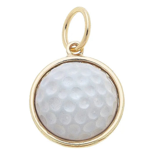 Golf Ball Enamel Charm