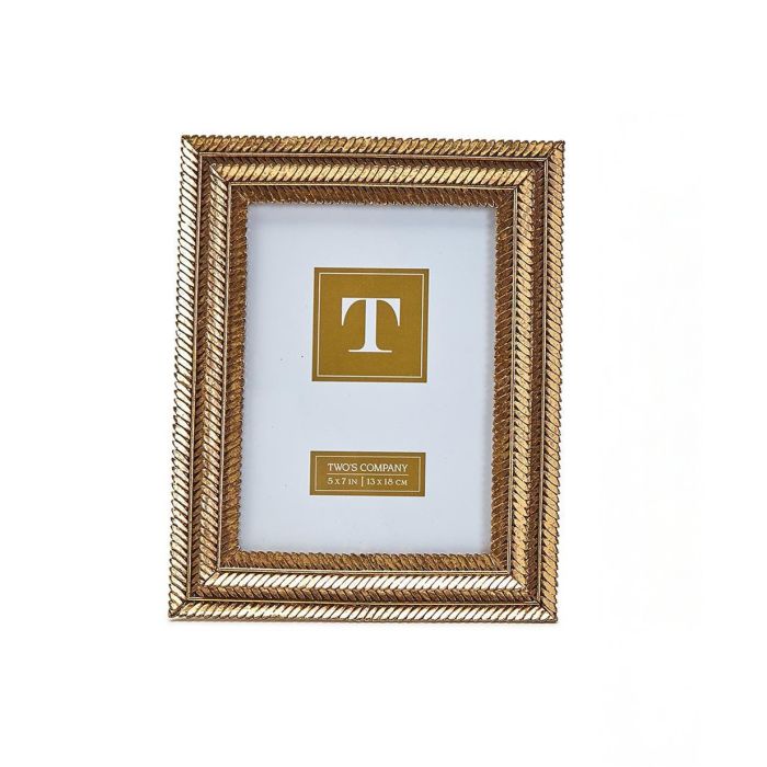 Gold Fern Photo Frame
