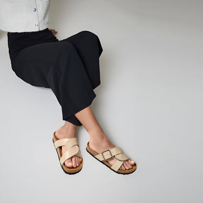 Kai Cork Recovery Slides for Women Cross Strappy Slip-on Casual