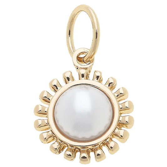 Pearl Coin Charm