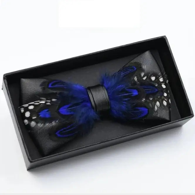 Feather Exquisite Handmade Bow Tie