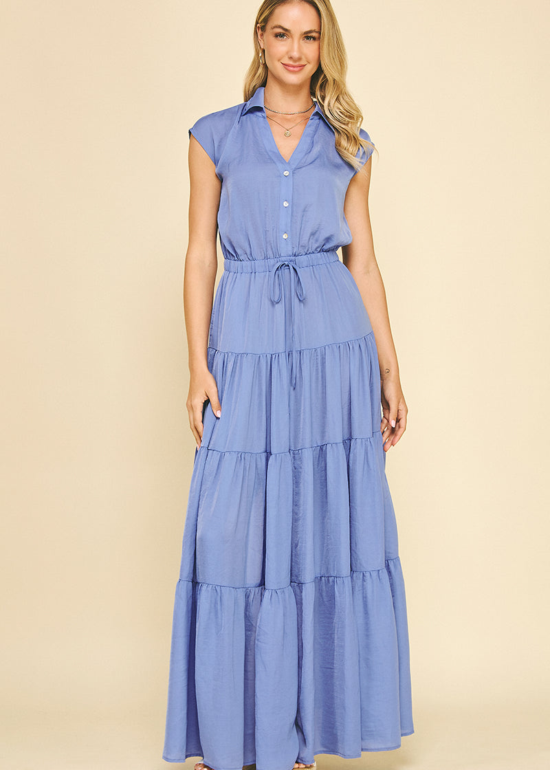 Button Bliss Maxi Dress