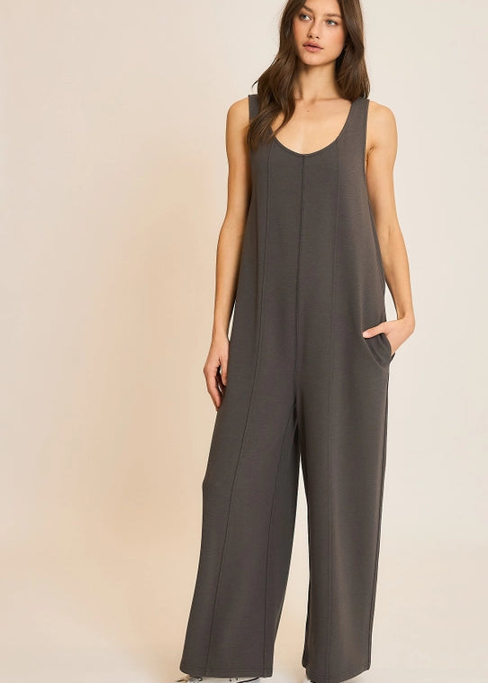 Urban Bloom Ribbed Jumpsuit