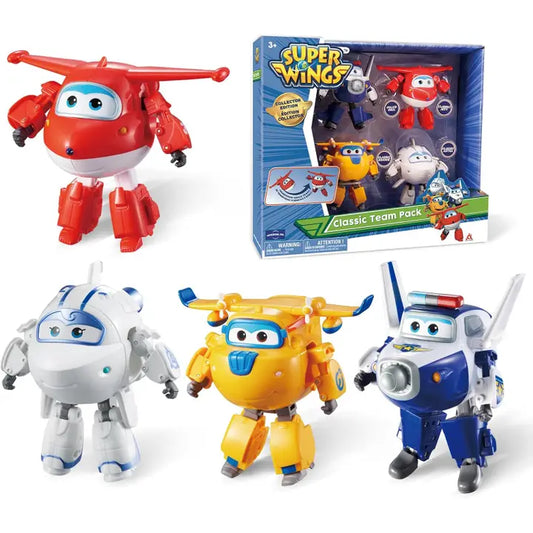 Super Wings 5" Transforming Toys | 4-Pack