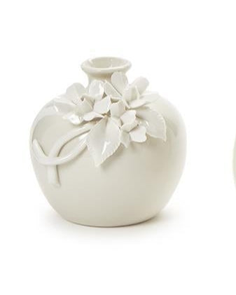 Mini Vases with 3-D Sculpted Flowers
