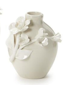Mini Vases with 3-D Sculpted Flowers