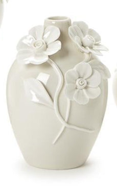 Mini Vases with 3-D Sculpted Flowers