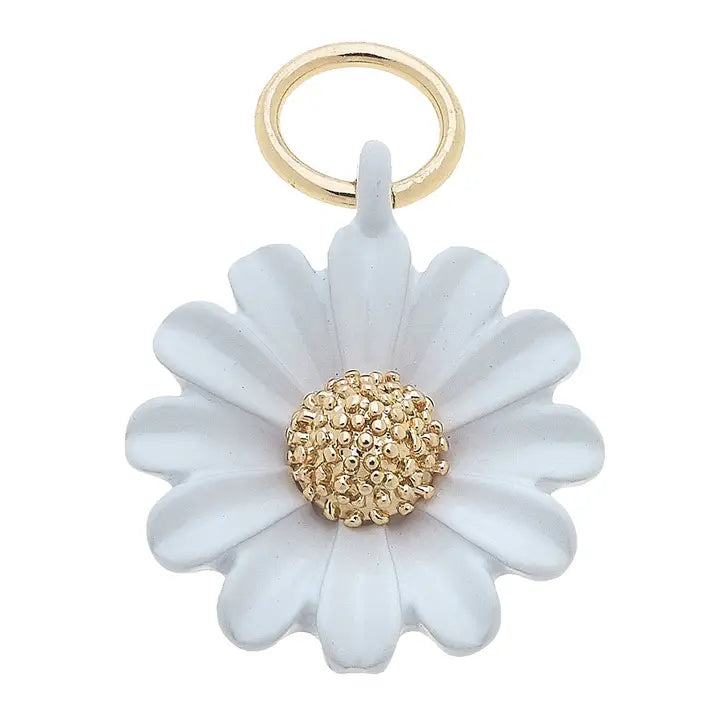 Daisy Enamel Flower Charm