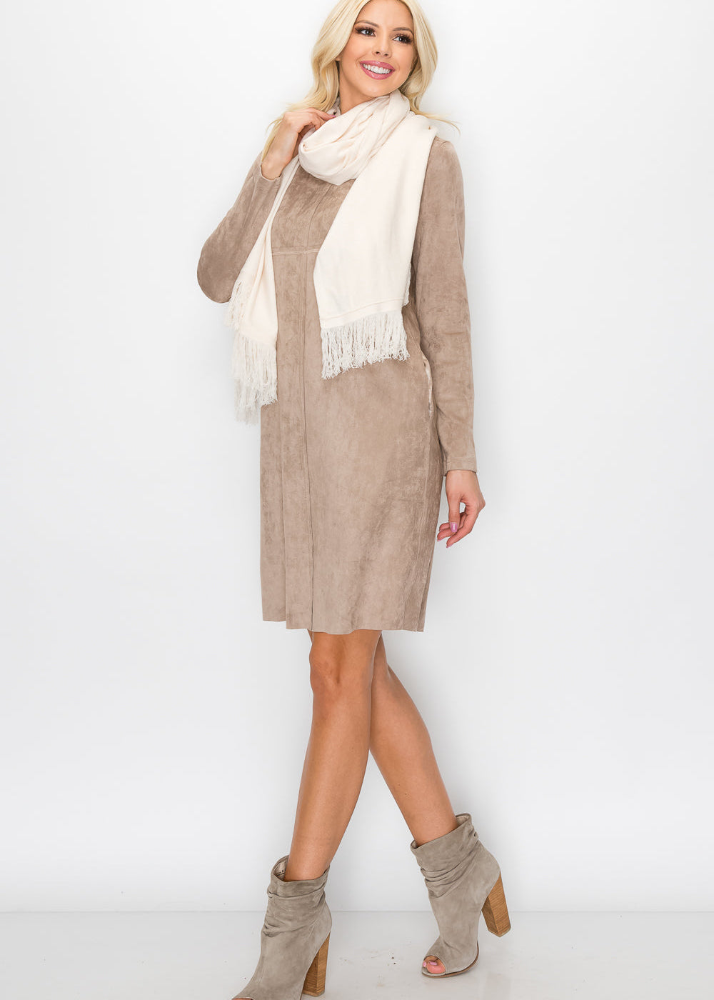 Aurora Round-Neck Dress | Long Sleeve