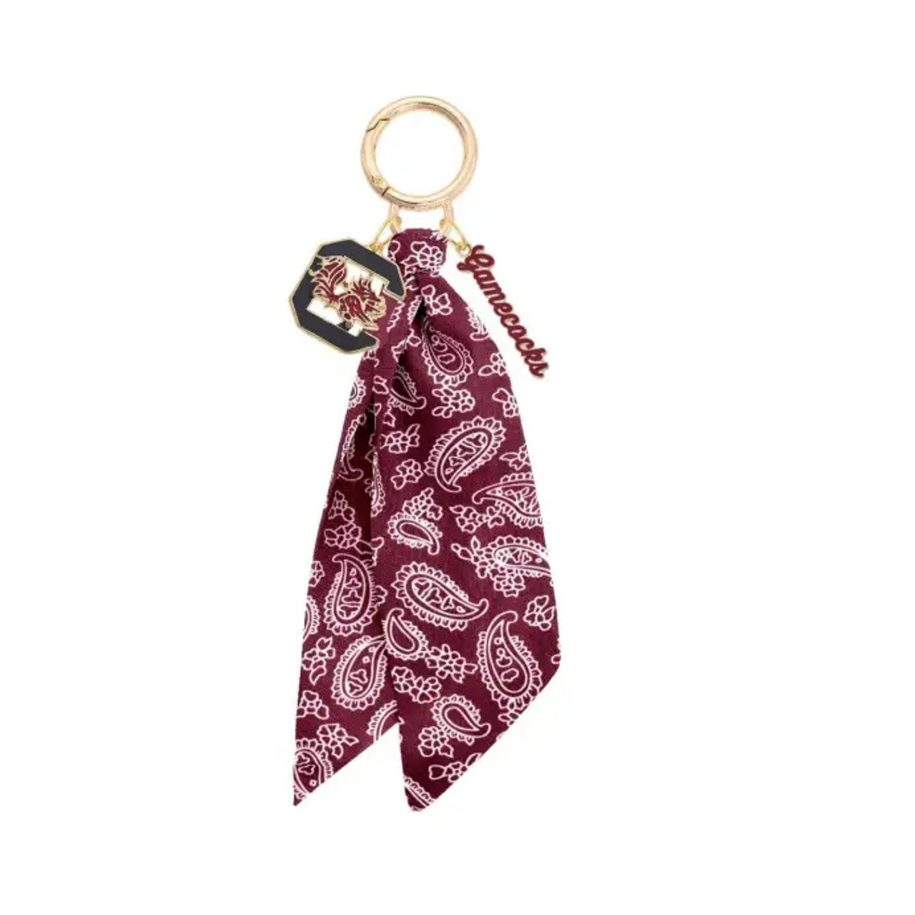 South Carolina Gamecocks Logo Bandana Bag Charm