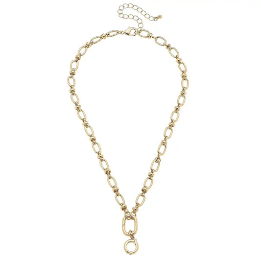 Lilah Cable Link Charm Necklace Base