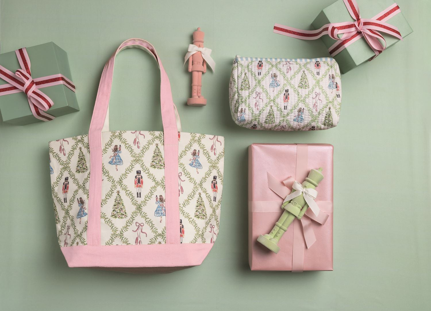 Nutcracker Canvas Tote | Mud Pie