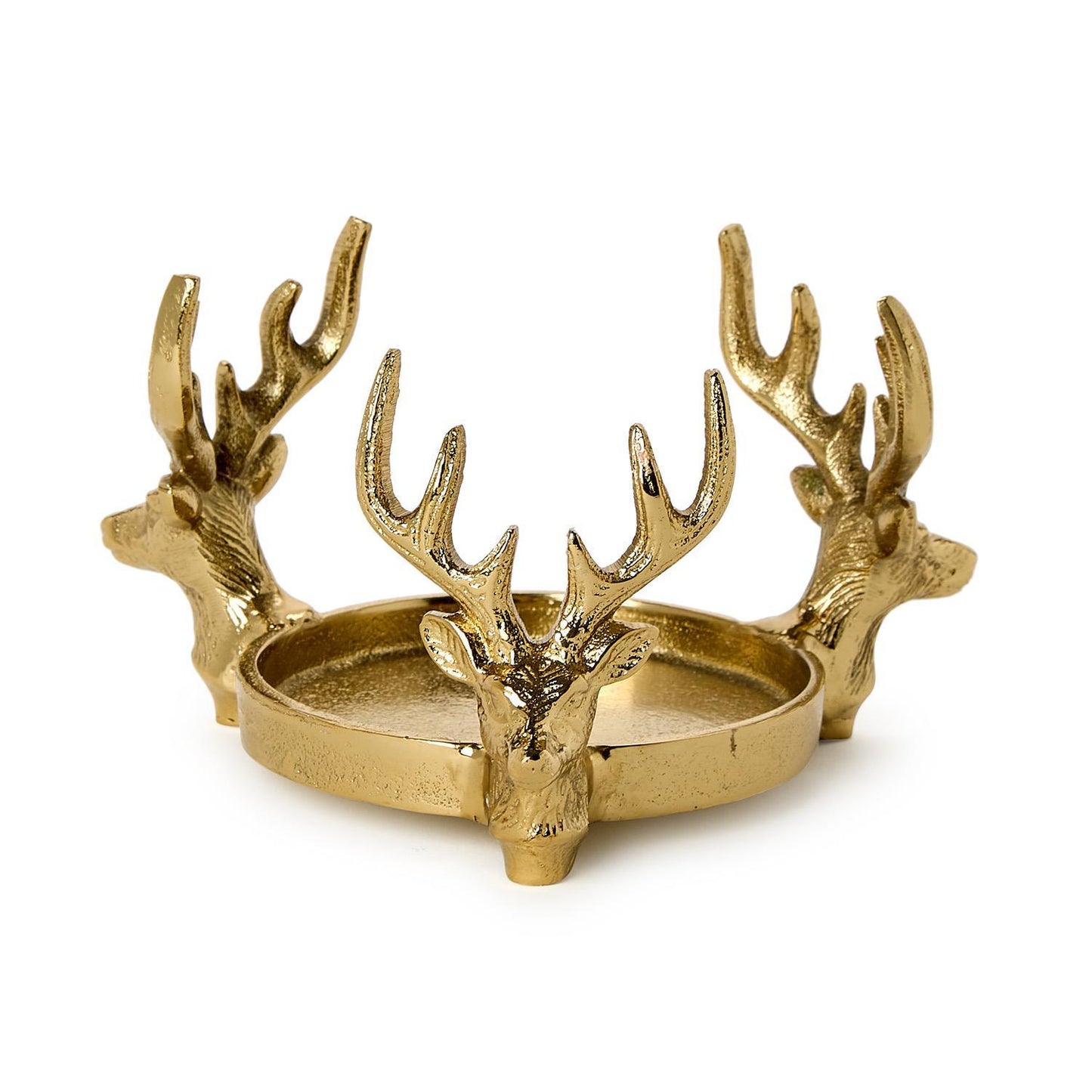 Gold Stag Bottle Coaster/Pillar Candleholder