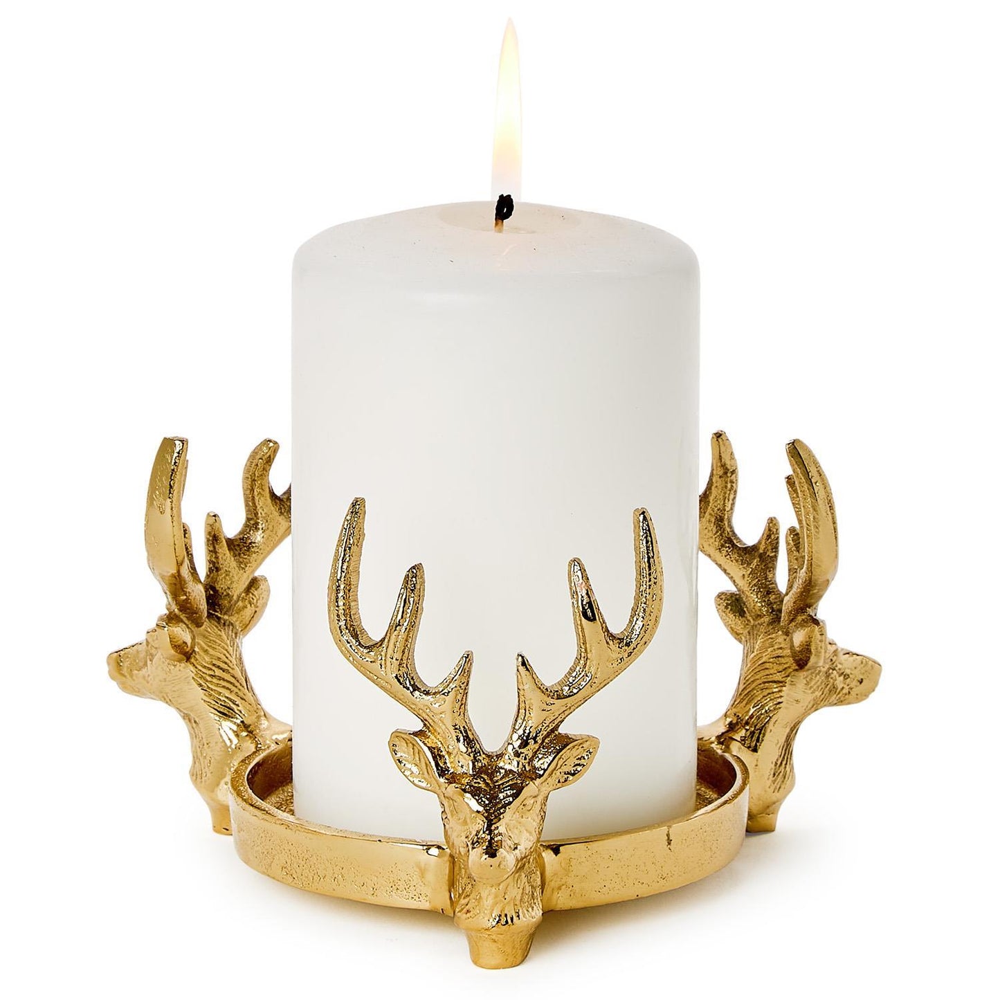 Gold Stag Bottle Coaster/Pillar Candleholder