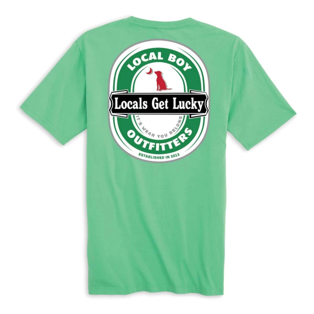 Pocket T-Shirt Locals Get Lucky