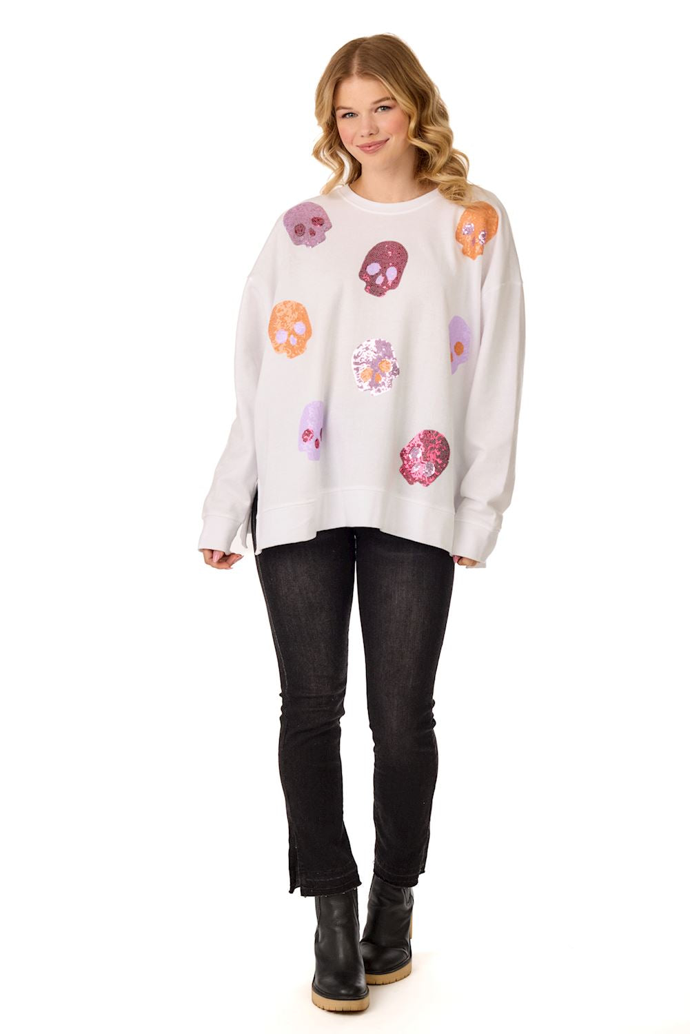 Women's Skeleton Sparkle Sweatshirt