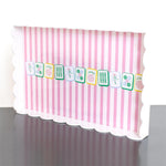 Audrey's Garden Party Mahjong Tray featuring a bright, colorful pattern in a spacious acrylic design measuring 19 inches wide.