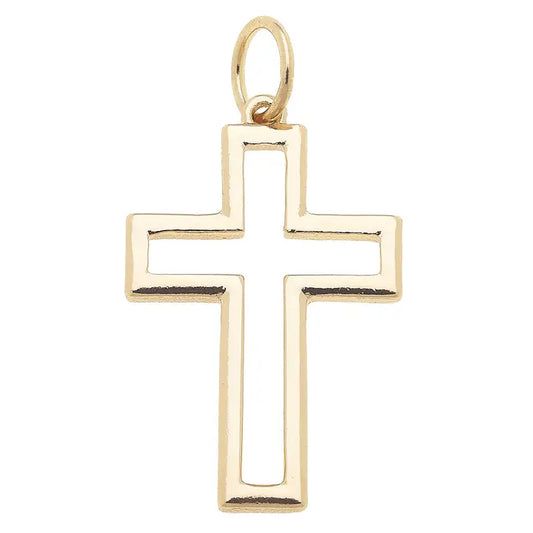 Open Cross Charm