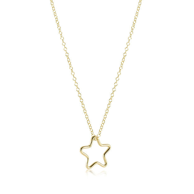 16” Necklace Gold - Star Gold Charm