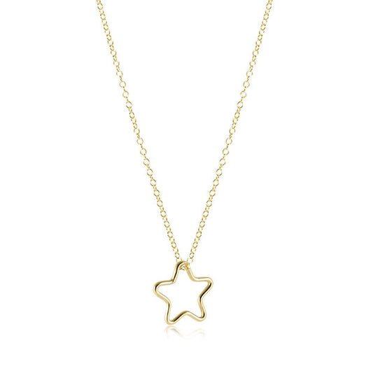 16” Necklace Gold - Star Gold Charm