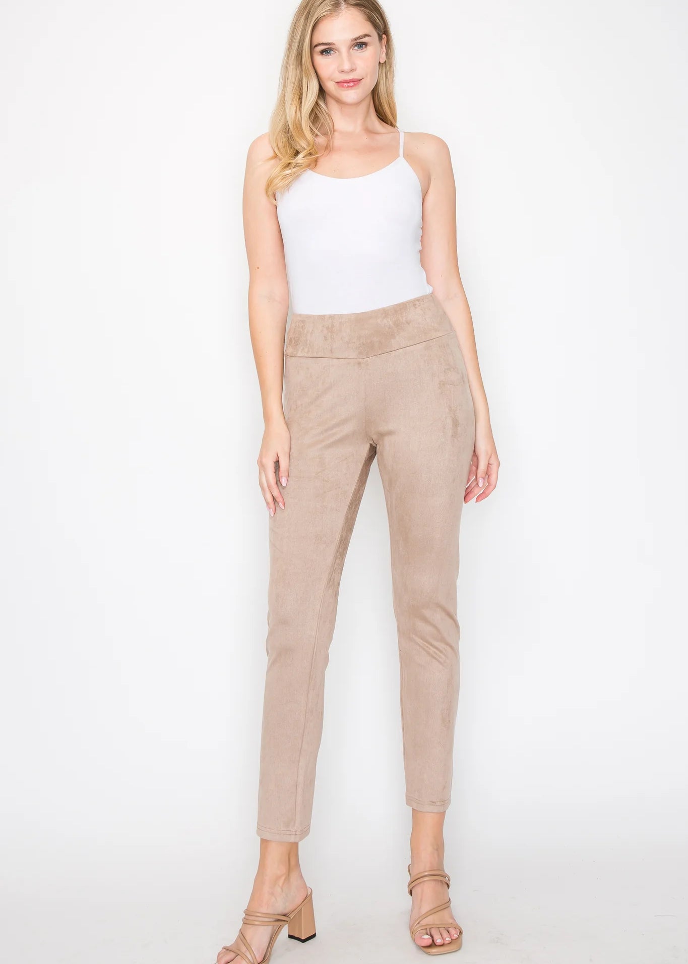 Annelise Stretch Suede Pant