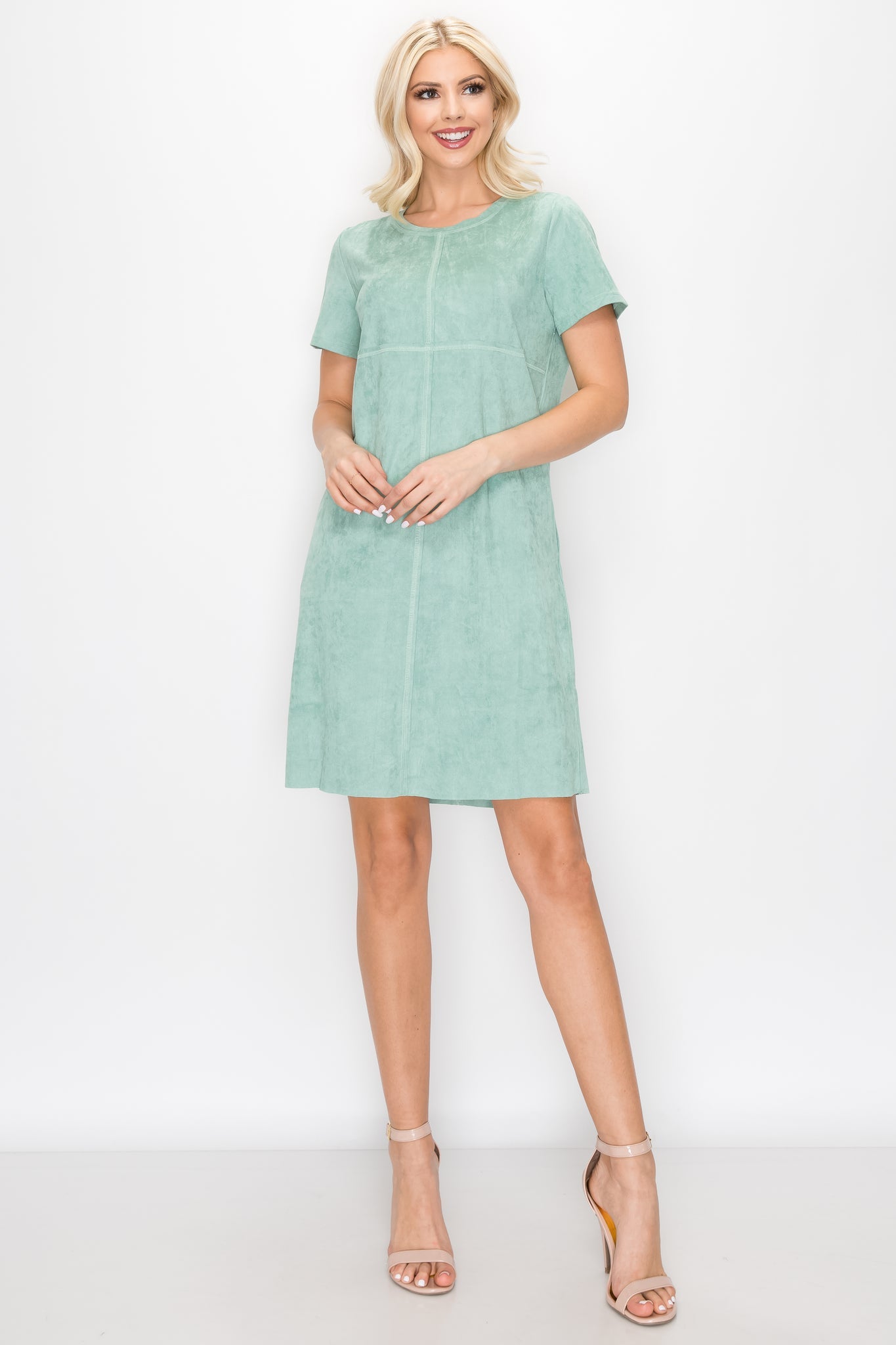 Aubrey Round Neck Dress | Short Sleeve