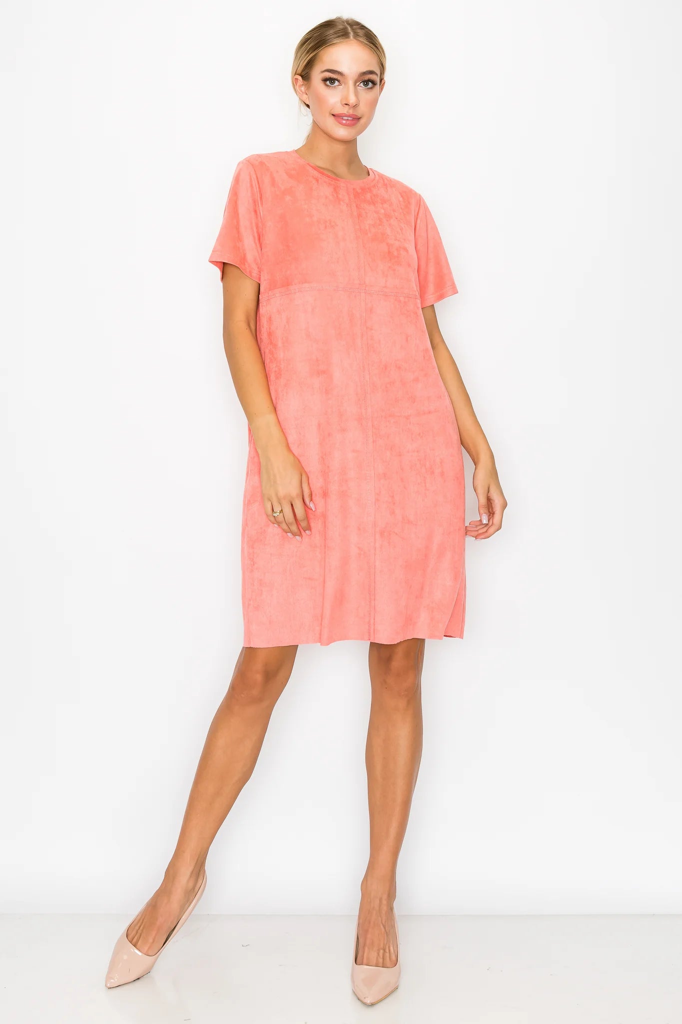 Audrey Round Neck Dress | Short Sleeve