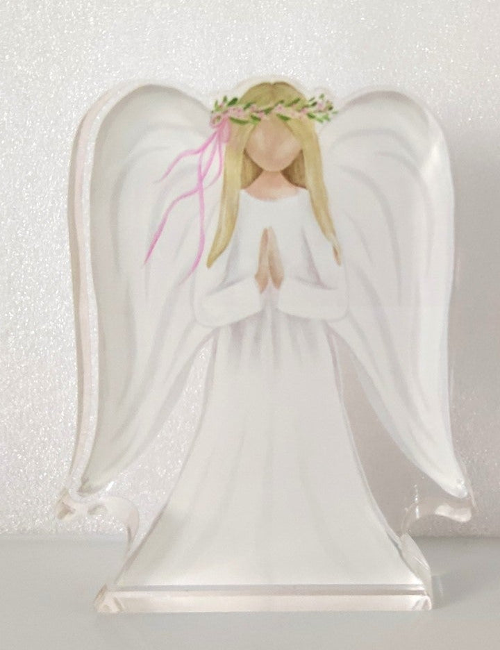 Cutout Acrylic Angel Table Art