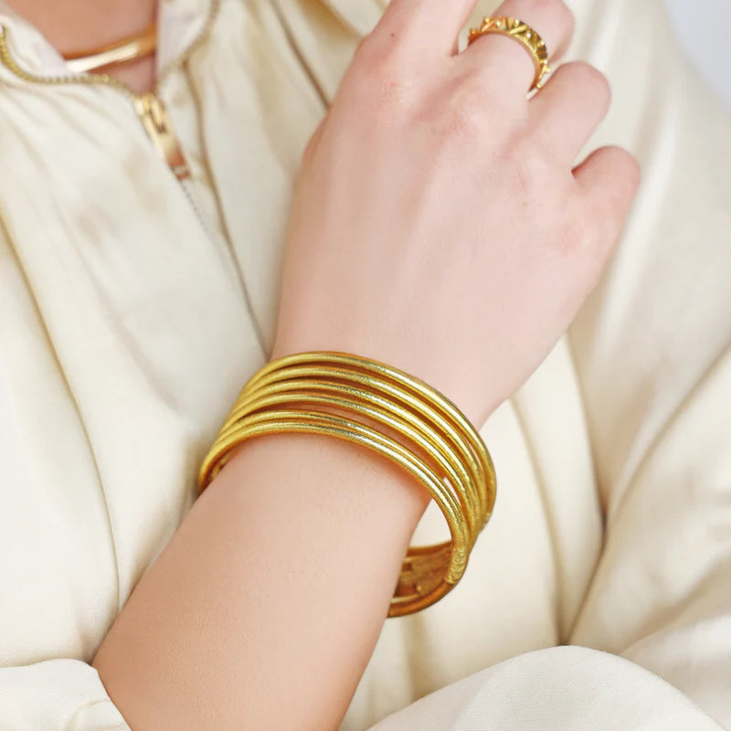 Aura Gold Lumine All Weather Bangles