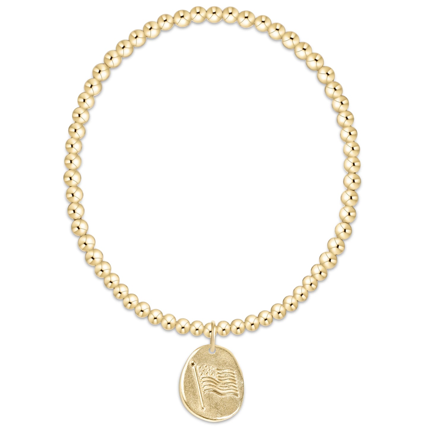 Classic Gold 3mm Bracelet – Inspire America Gold Disc