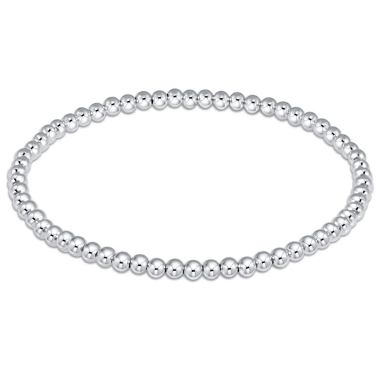 Classic Sterling 3mm Bead Bracelet