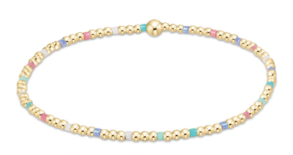 Hope Sincerity Pattern 2mm Bead Bracelet | enewton