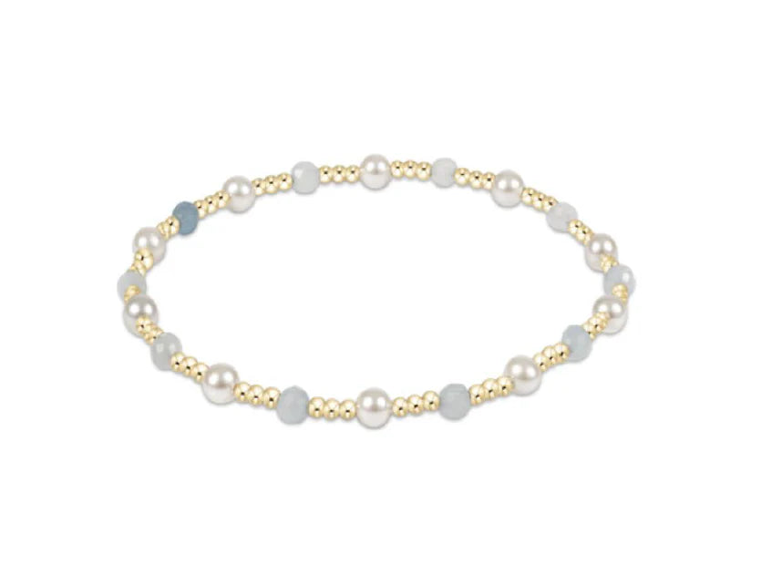 Pearl Sincerity Pattern 4mm Bead Bracelet