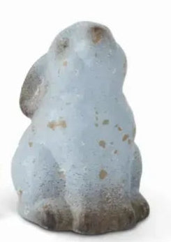 Weathered Blue Terracotta Bunny